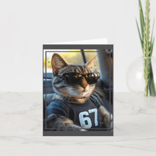 67 And Still Cool Funny Birthday Meme Cat Card