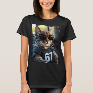 67 And Still Cool Funny Birthday Meme Cat  T-Shirt