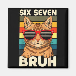 67 Animals Funny 67 Brainrot Youth Kids Cat 67  Magnet