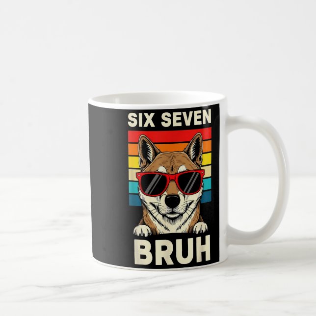 67 Animals Funny 67 Brainrot Youth Kids Dog 67  Coffee Mug (Right)