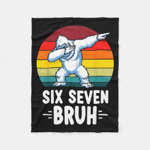 67 Animals Funny 67 Brainrot Youth Kids Yeti 67  Fleece Blanket