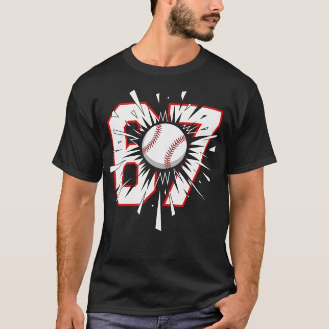 67 Baseball Six Seven 6 7 Meme T-Shirt (Front)