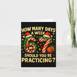 67 Basketball Christmas Funny Practice Meme Gift  Card