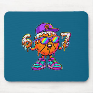 67 Basketball Drip Six Seven Funny Meme Gen Alpha  Mouse Pad