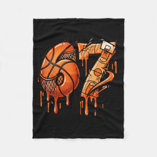 67 Basketball Ice Cream Drip Six Seven  Fleece Blanket