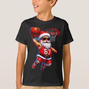 67 Basketball Santa Six Seven Meme Christmas Srt M T-Shirt