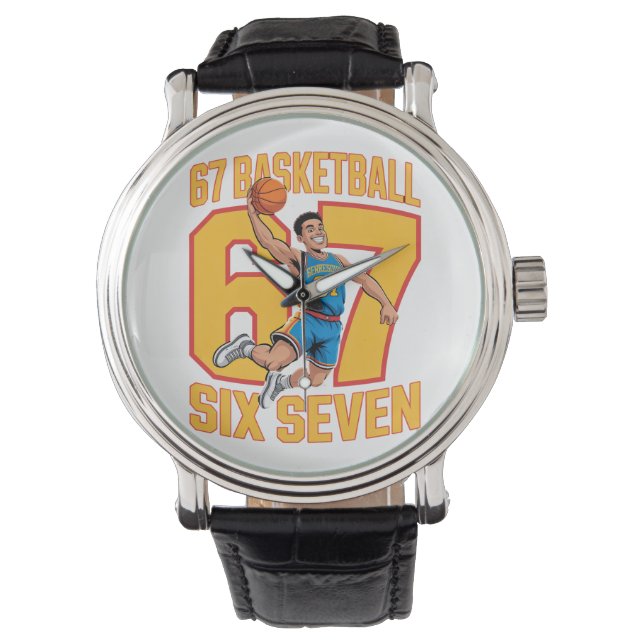 67 Basketball Six Seven Meme Watch (Front)