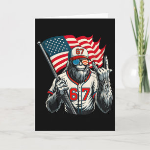 67 Bigfoot Meme Funny Six Seven Gen Alpha Slang  Card