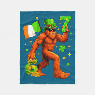 67 Bigfoot Sasquatch For Kids Illustration Fleece Blanket