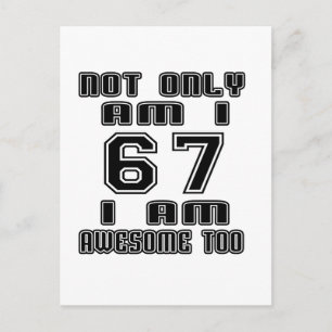 67 Birthday Designs Postcard