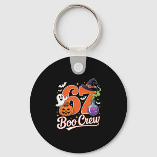 67 Boo Crew Funny Halloween Ghost Witch Pumpkin Sp Keychain