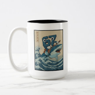 67 Brainrot Character Style Birthday Boys for Men  Two-Tone Coffee Mug