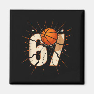 67 Brainrot Youth Basketball Drip - Funny Kids 67  Magnet