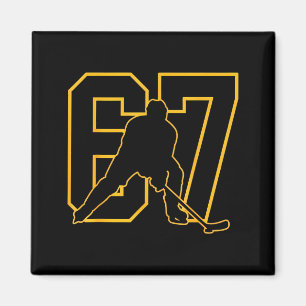 67 Brainrot Youth Ice Hockey Drip - Funny Kids 67 Magnet