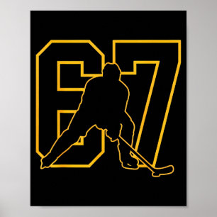 67 Brainrot Youth Ice Hockey Drip - Funny Kids 67 Poster