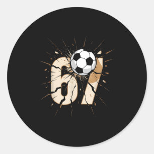 67 Brainrot Youth Soccer Drip - Funny Kids 67  Classic Round Sticker