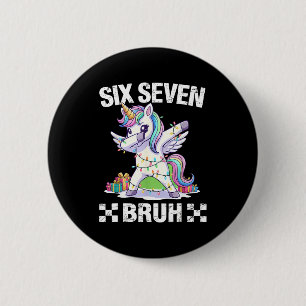 67 Burh Funny Christmas 6 7 Meme Men Women Kids  2 Inch Round Button