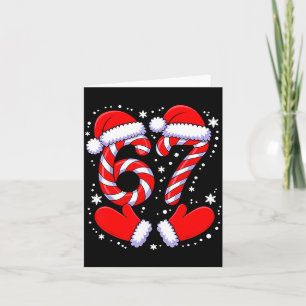 67 Candy Canes Santa  Card