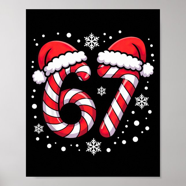 67 Candy Canes Santa  Poster (Front)