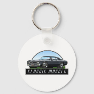 67_Chevelle_Black Keychain