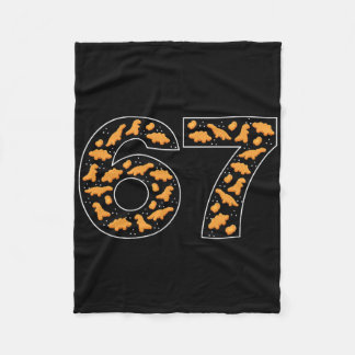 67 Chicken Nuggets Six Seven Fleece Blanket