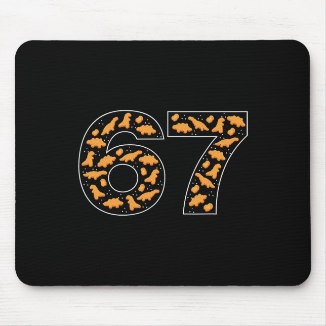 67 Chicken Nuggets Six Seven  Mouse Pad (Front)