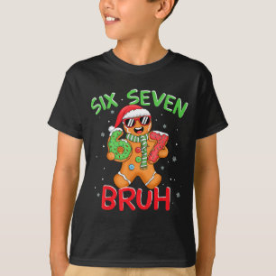 67 Christmas 6 7 Meme Gingerbread Man T-Shirt
