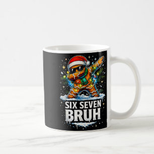 67 Christmas 6 7 Meme Gingerbread Man Xmas Pajamas Coffee Mug