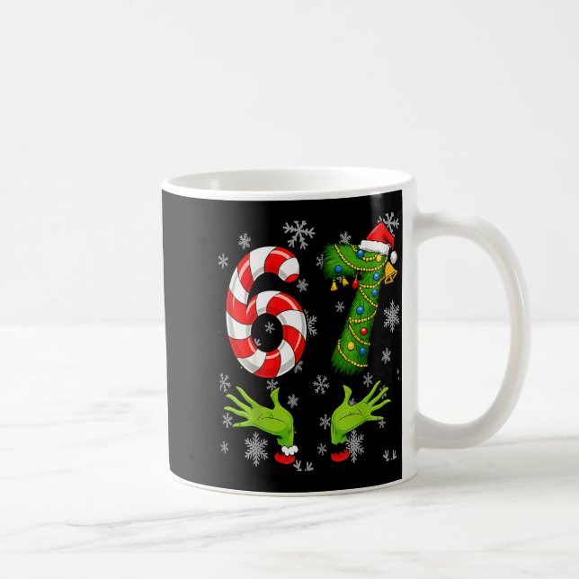 67 Christmas 6 7 Meme Pajamas 67 Bruh Slang  Coffee Mug (Right)