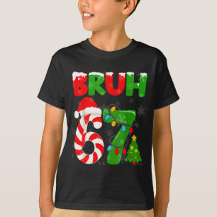 67 Christmas 6 7 Meme Pajamas 67 Bruh Slang  T-Shirt