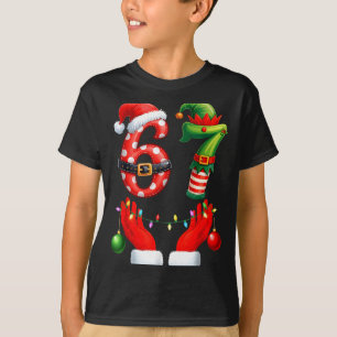 67 Christmas 6 7 Meme Pajamas Holiday Gen Alpha Sl T-Shirt