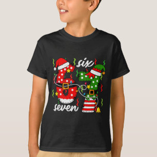 67 Christmas 6 7 Santa Elf 6-7 Pajamas Six Seven K T-Shirt