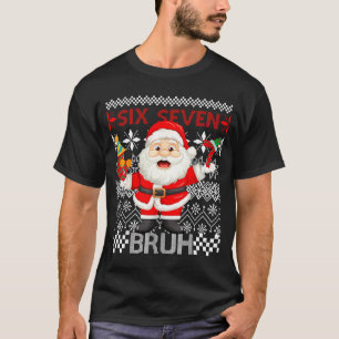 67 Christmas 6 7 Six Seven Bruh Xmas Santa Sweater