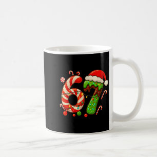 67 Christmas 6 7 Six Seven Meme 67 Candy Cane Xmas Coffee Mug