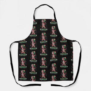 67 Christmas Bruh 6 7 Funny Meme Santa Dabbing Apron