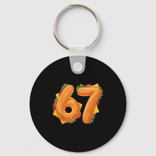 67 Christmas Burger Shirt 6 7 Meme Funny 67 Hambur Keychain
