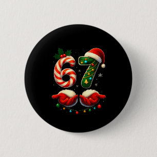 67 Christmas Couple Pajamas Matching Holidays Six 2 Inch Round Button