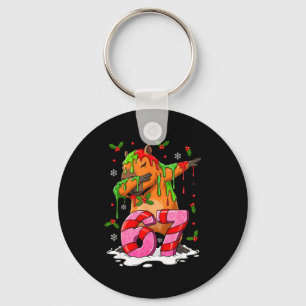 67 Christmas Funny 67 Brainrot Youth Kids Capybara Keychain