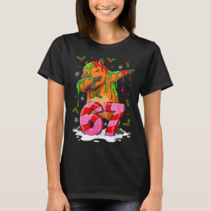 67 Christmas Funny 67 Brainrot Youth Kids Capybara T-Shirt