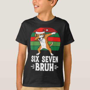 67 Christmas Funny 67 Brainrot Youth Kids Dog 67 T-Shirt