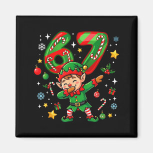 67 Christmas Funny 67 Meme Youth Kids Elf 67 Magnet