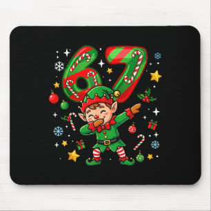67 Christmas Funny 67 Meme Youth Kids Elf 67  Mouse Pad