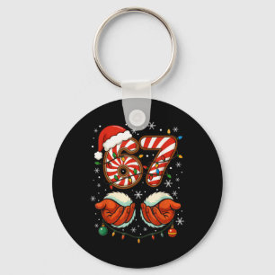 67 Christmas Funny 6 7 Meme Pajamas Holiday Gen Al Keychain