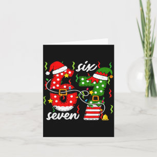 67 Christmas Funny 6 7 Meme Six Seven Shirt Boys G Card