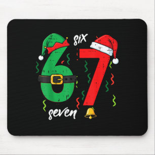 67 Christmas Funny 6 7 Meme Six Seven Xmas Boys Ki Mouse Pad