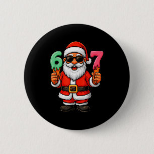 67 Christmas Funny Six Seven Ice Cream Meme 67 Chr 2 Inch Round Button