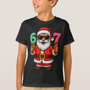 67 Christmas Funny Six Seven Ice Cream Meme 67 Chr T-Shirt