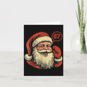 67 Christmas Funny Six Seven Meme 6_7 Shirt Santa  Card