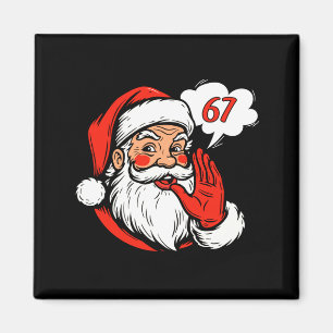 67 Christmas Funny Six Seven Meme Brainrot Santa C Magnet