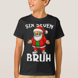 67 Christmas Funny Six Seven Meme Brainrot Santa K T-Shirt